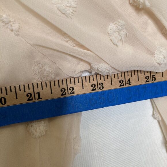 Lulus Lust or Love Embroidered Lace Long Sleeve Mini Dress Cream Size XL - Picture 8 of 14